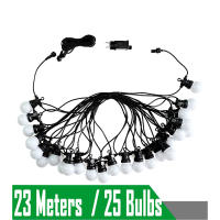 Luces De Navidad LED Impermeables G50 Para Camping Y Tent Decoración De Fiesta De Boda Adorno De Arco Iris De 23M Con Bombillas Globales - details 8