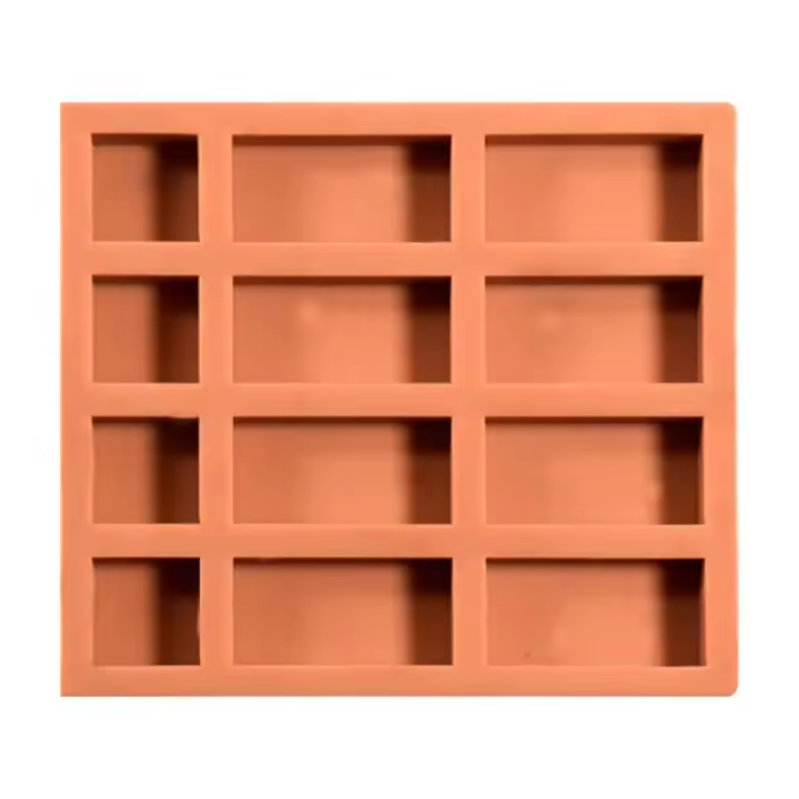 Molde De Silicona Miniatura Roja Para Bloques De Construcción Material De Modelado Casero Moldes De Ladrillos Para Hogar - 1