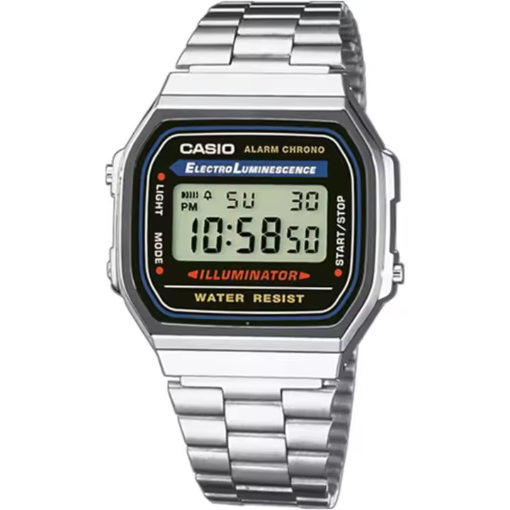 Reloj Casio Digital Retro Vintage Unisex A168wa-1yes - 1
