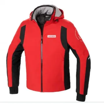 Chaqueta Spidi Hoodie Armor H2OUT Red Black - 1