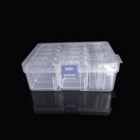 Caja De Almacenamiento Transparente Plástico Con 14 Compartimentos Para Accesorios De Pintura a Mano Herramienta Multifuncional Para DIY - details 0