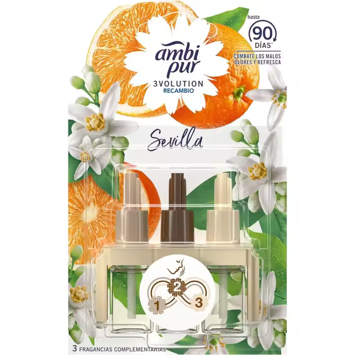 AmbiPur 3Volution Naranja - Sevilla  -Ambientador Eléctrico Recambio 20 ml - 1