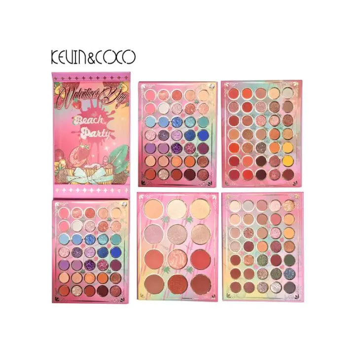 Kevin & Coco - Paleta de 117 sombras Kevin & Coco Valentine’s Day – Colores vibrantes, neutros y brillantes – Fórmulas mate y shimmer de alta pigmentación – Caja artística estilo regaloa - 1