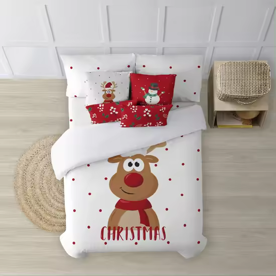 BL BELUM - Funda nórdica navidad 50% algodón - 50% poliéster- Funda nórdica con botones Laponia 21 - Funda Nórdica Extrasuave - Funda Nórdica 100% Made in Spain - 1