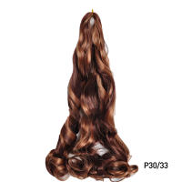 Extensiones De Cabello Sintético En Rizos Espirales Y Ombre Pre Estiradas Para Crear Braids De Textura Suave Alta Temperatura Fibra De Textil Un Solo Paquete - details 15
