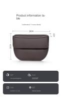 Organizador De Espacio Para Asiento Del Coche Peugeot 2008 3008 5008 2011-2024 Caja De Almacenamiento Con Porta Llaves Tarjeta Y Teléfono Accesorios Para Coche Material PU Cuero - details 11