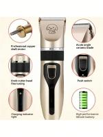 Set De Recortadora Eléctrica Para Mascotas Con Carga USB Trimmer De Pelo Para Perros Y Gatos Herramienta De Peluquería Para Animales Regalo Para Mascotas - details 2