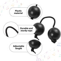 2Pcs Instrumentos Musicales De Ritmo Africano Bolas De Sandía Para Celebraciones Y Actuaciones En Escenario Juguete De Percusión Manual - details 3