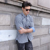 Nueva camisa de manga larga para hombre de talla grande a cuadros informal sin hierro tendencia de camisa de primavera y otoño - details 5