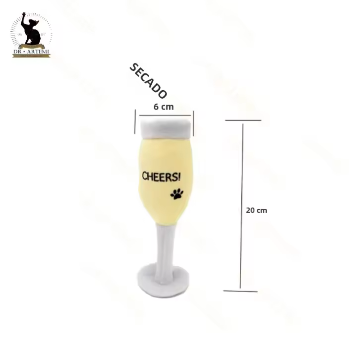 Juguetes Interactivos Para Perros Y Gatos Forma De Botella De Vino Champagne Peluche Resistentes Al Masticar Con Sonido Squeaky Suministros Para Mascotas - 1