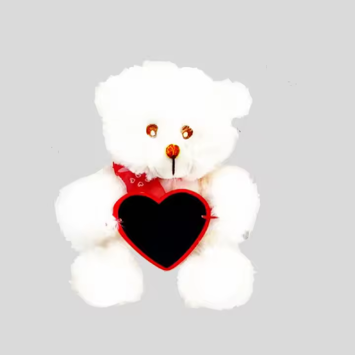 Peluche Osito con Corazón de Pizarra 30 cm,TE AMO TE QUIERO I LOVE YOU,REGALO Día de San Valentín,cm,fespu - 1