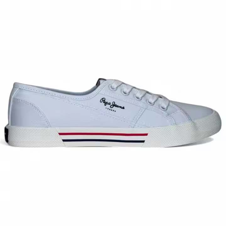 Zapatillas casual para mujer Pepe Jeans Brady Basic W PLS31287 800 Blanco - 1