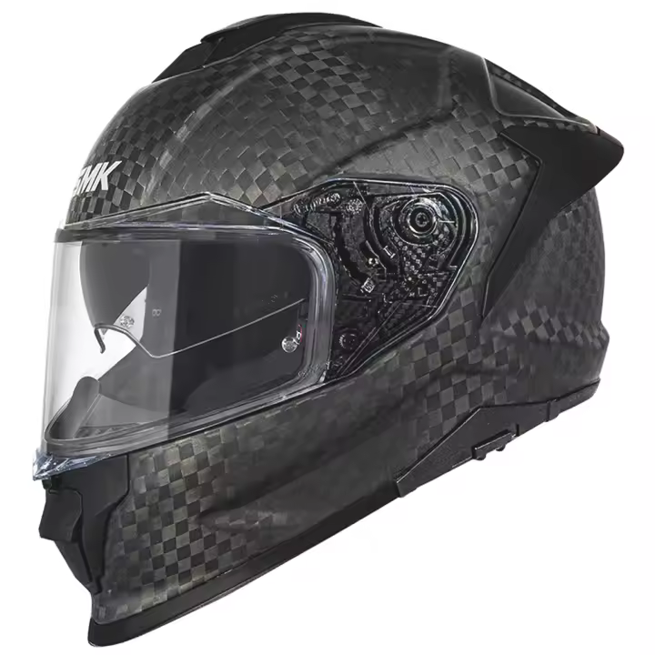 Casco de Moto Integral SMK Titan Carbon Negro Mate - 1