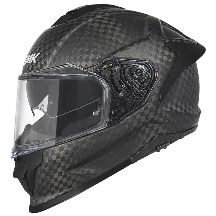 Casco de Moto Integral SMK Titan Carbon Negro Mate - 1