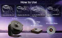 Proyector De Estrellas Luz Nocturna Galaxia Rotación 360° Planetario Para Decoración De Habitaciones Lámpara Proyector Espacial - details 4