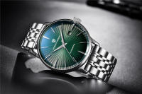 Reloj Mecánico PAGANI DESIGN Para Hombre Resistente Al Agua De Acero Inoxidable Deportivo Y De Moda Con Display Sin Números Corona a Prueba De Agua Y Cierre Push Button Hidden Clasp - details 17