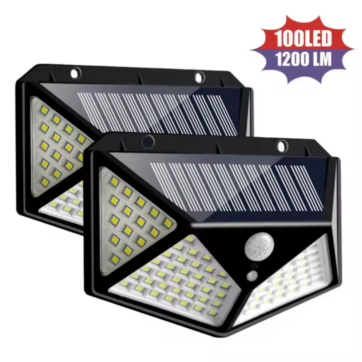 Lámpara Solar LED Exterior Con Sensor De Movimiento PIR Luz Impermeable Para Decoración De Jardín Camino Y Pared - 1