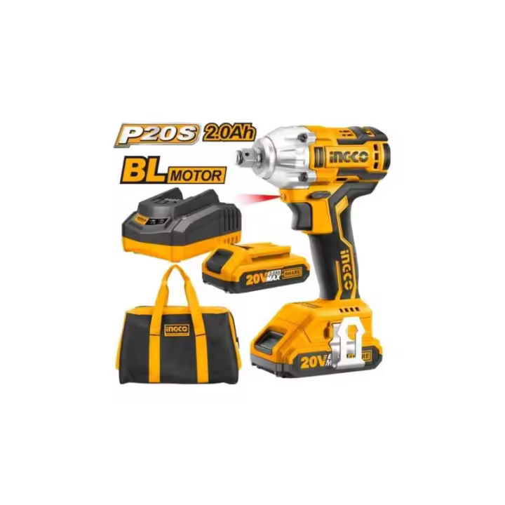 LLAVE DE IMPACTO CIWLI2001 INGCO (CARG+2BAT) 20V - 1