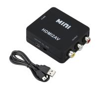 TABLLYUGE Convertidor De HDMI a AV RCA 1080P Compatible Con USB Soporte NTSC PAL Para PC HDTV Proyector Adaptador HDMI2AV - details 5