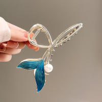Cepillo De Cabello De Ballena Con Perla Clip De Cabello Vintage Para Niñas Accesorios De Cabello Moda Decorativos Para Todas Las Estaciones - details 3