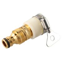 Adaptador De Grifo Universal Para Tubo De Jardín 15-23mm Conector De Agua Herramientas De Riego Material Aleación De Aluminio Pintura De Cobre - details 9