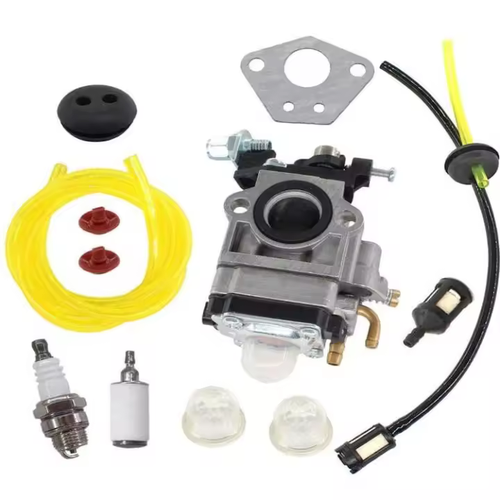 Kit de carburador para 52cc 49cc 43cc desbrozadora motor bujía de filtro de combustible - 1