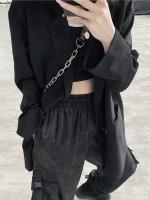 Pantalones Rectos Y Sueltos Para Mujer Estilo Retro Harajuku Con Estampado De Dragón Alta Cintura Goth Emo Alt Dark Grunge Talla S M L Color Negro - details 2