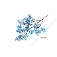 Flores Artificiales Azul De Cerezo Y Gypsophila Plantas Falsas Para Decoración De Hogar Y Boda Ramas De Navidad En Vaso - details 1