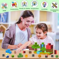 Juego De Bloques Magnéticos Creativos Para Niños Set De Cumpleaños Y Día De La International Children's Day Juguetes De Construcción Arquitectónica Cubica - details 0