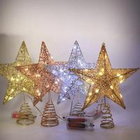 Estrella LED Para Árbol De Navidad Toppers Operada Por Batería Decoración De Fiesta En Sala Luz De Año Nuevo - details 12