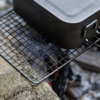 Tomshoo Mini Barbacoa De Titanio Asador De Carbón Para Camping Playa Picnic Herramientas De Cocina Equipamiento De Forno De Carbono - details 9