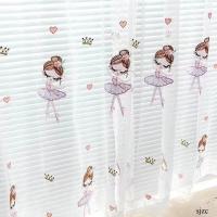 Cortina De Dormitorio Para Niña Bordada Moderna 1 PC Translúcida De Poliéster Fresca Con Diseño De Danza Ventanas Pequeñas - details 2
