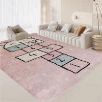Alfombra De Entrada Con Estampado De Hopscotch De Dibujos Animados Lavable Antideslizante Para Sala De Estar Cocina Y Toilette - details 6