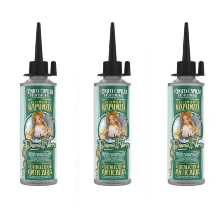 Dona Flora Rapunzel Tónico Capilar 70ml Pack 3 – Tónico Crecimiento Cabello Rapunzel Dona Flora Set 3 - 1