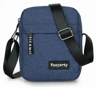 Bolso De Hombro De Nylon Para Hombre Color Sólido Bolso Cruzado Casual Y Moda Retro Estilo Europeo Y Americano - 1