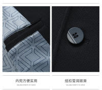 Chaqueta Occidental Sólida De Alta Calidad Para Hombre Moda Otoño Negocios Casual Talla M-4XL Abierta Por Encima Estilo Inteligente - details 4