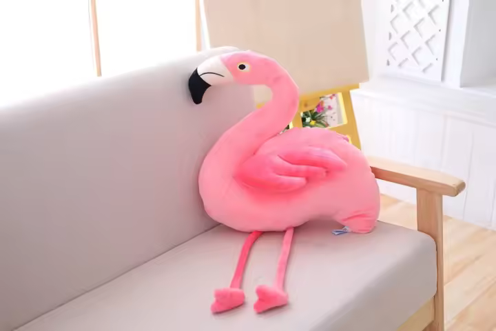 Muñeco De Peluche Flamenco Rosa 25cm 40cm Juguete Suave Para Niños Regalo De Boda Alta Calidad Animal De Peluche - 1