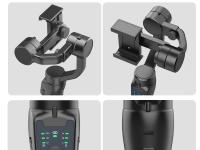 QAML-Soporte de mano para teléfono móvil, de 3 ejes cardán, estabilizador de grabación de vídeo antivibración para Xiaomi, iPhone y Smartphone, F8 - details 15