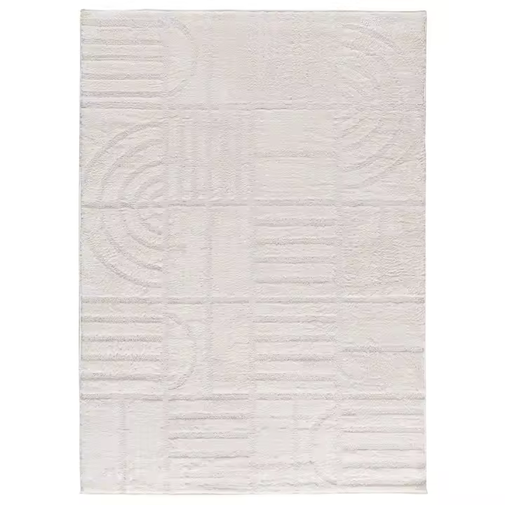ATTICGO Alfombra de Interior Estilo Escandinavas en Blanco - BLANCHE 8630 | 80X150, 120X170, 140X200, 160X230 cm - 1