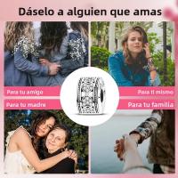 Encanto De Plata De 925 Para Pulsera Con Barco De Paseo Y Corazón Joyería Fina Para DIY Regalo Con Cuentas De Papel Y Rosas - details 62