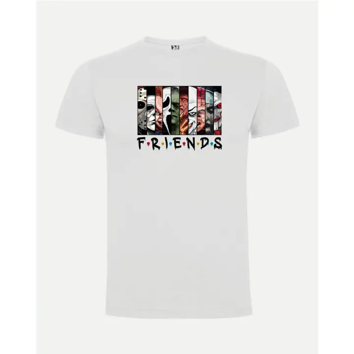 Camiseta roly hombre friends terror en impresión dtf de máxima calidad y durabilidad - 1