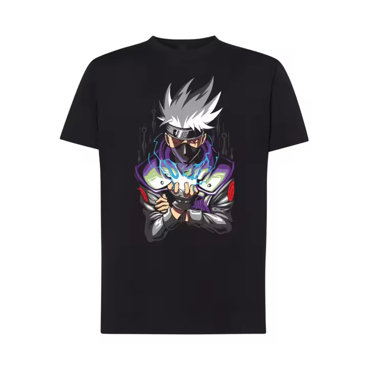 Kakashi Hatake #3 - Naruto - camiseta manga anime de algodón unisex - 1