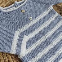 Conjunto de polaina para bebé niño. Verano. Paz Rodríguez - details 2
