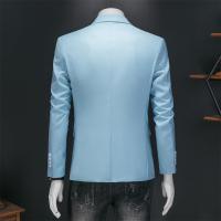 Chaleco De Novio Casual Para Hombre Marca Alta Color Sólido Diseño De Negocios Blazer De Boda Top De Traje Chaqueta De Moda - details 20