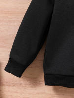 Conjunto De Dos Piezas Para Niños Con Estampado De Oso En Moto Triciclo Y Sudadera De Manga Larga Con Capucha Estilo Casual Para Todas Las Estaciones - details 14