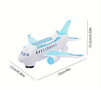 Juguete De Avión Para Niños Con Luces Y Sonidos Modelo De Avión Adecuado Para Colección Y Regalos De Navidad Y Cumpleaños - details 10