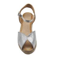 Calzados soraia, Sandalia de antelina y plataforma de yute, espardeñas de cuña, para mujer. - details 48