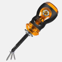 Juego De Destornilladores De 2 En 1 Con Mango Corto Telescopio Magnético Herramienta Doméstica Multifuncional Slotted Cross Chrome-Vanadio - details 7