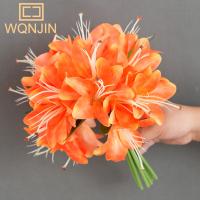 WQNJIN 20 Cabezas De Lirio Artificial Flor Simulada Para Decoración De Hogar Y Bodas Regalo De Flores Decorativas De Lirio - details 8