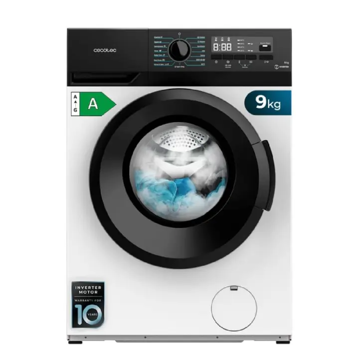 Cecotec Lavadora de carga frontal Bolero DressCode 9300 Inverter Max A - 1